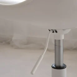 Banak Christie Chaise de bureau blanche à roulettes