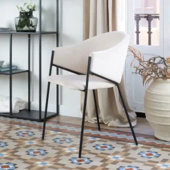 Banak Coco Chaise velours beige