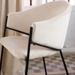 Banak Coco Chaise velours beige