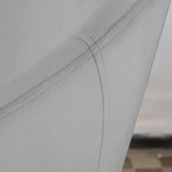 Banak Coco Chaise velours gris