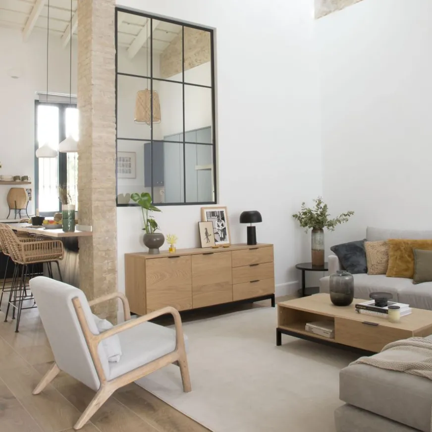 Banak Coimbra Buffet haut en bois et métal