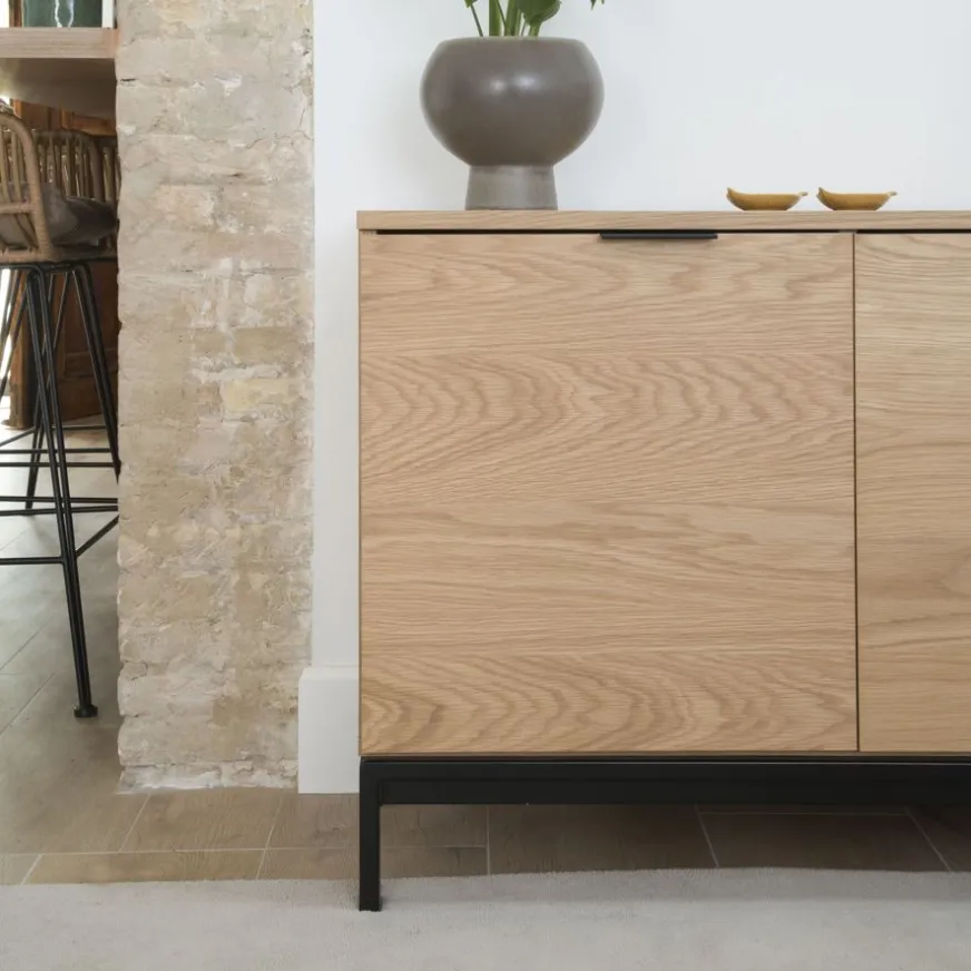 Banak Coimbra Buffet haut en bois et métal