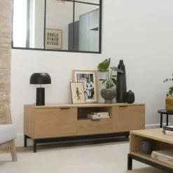 Banak Coimbra Meuble tv en bois et métal