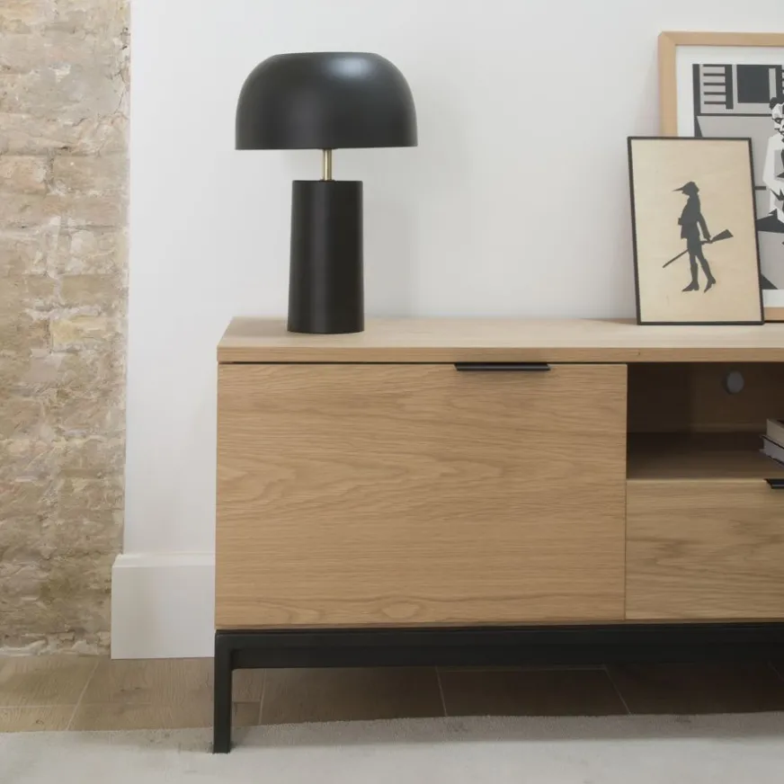 Banak Coimbra Meuble tv en bois et métal