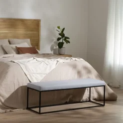 Banak Cony Banque décapotable gris rembourrée