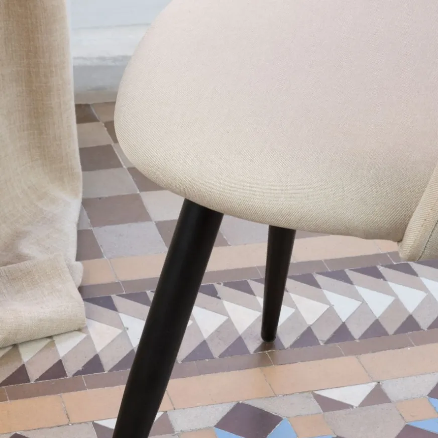 Banak Curie Chaise rembourrée beige