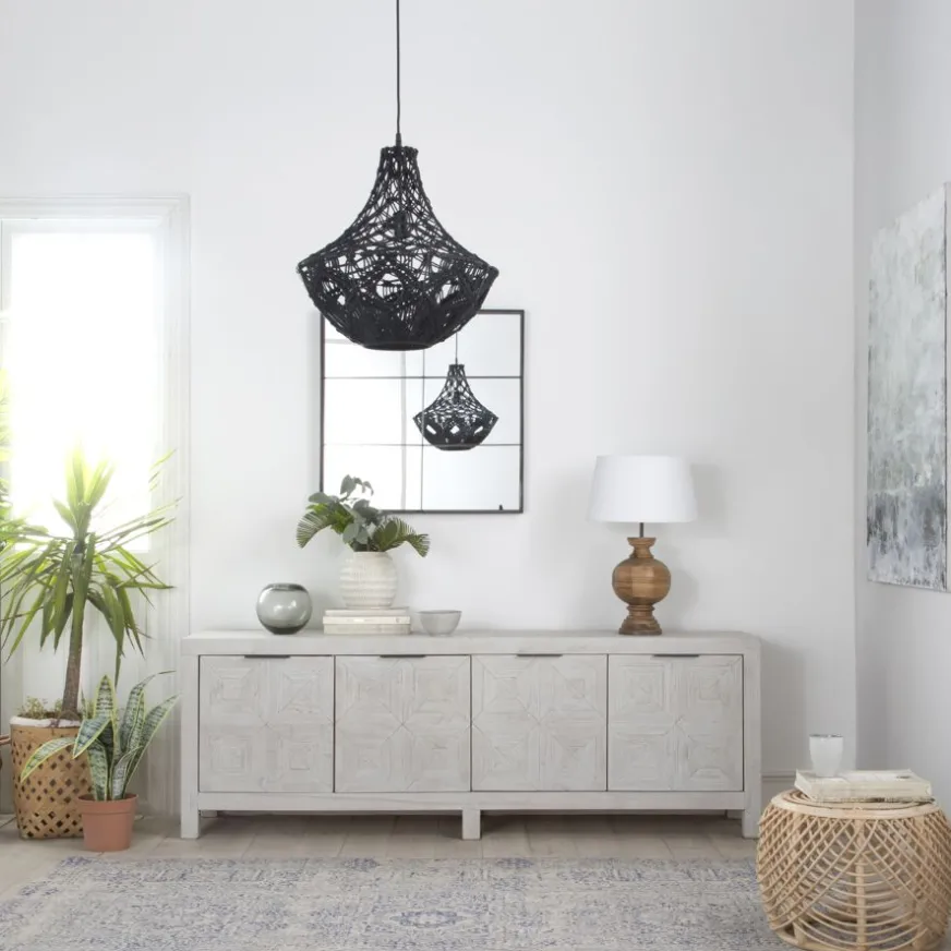 Banak Cuzco Buffet bas en bois massif blanc wild