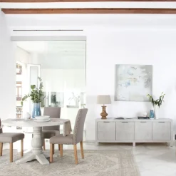 Banak Cuzco Buffet bas en bois massif blanc wild