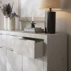 Banak Cuzco Buffet en bois massif blanc wild