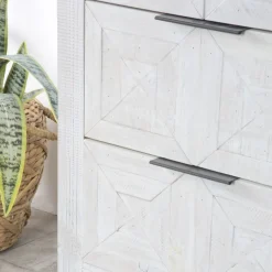 Banak Cuzco Commode en bois massif blanc wild