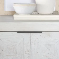 Banak Cuzco Commode en bois massif blanc wild