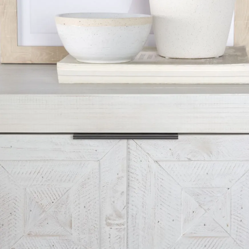 Banak Cuzco Commode en bois massif blanc wild