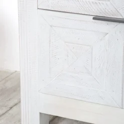 Banak Cuzco Commode en bois massif blanc wild