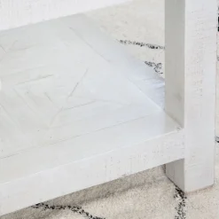 Banak Cuzco Table basse en bois massif et verre