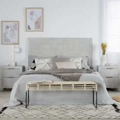 Banak Cuzco Tête de lit en bois massif pour lit de 150 et 160