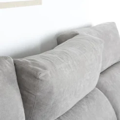 Banak Dandy Canapé d'angle droite 4 places gris avec rangement