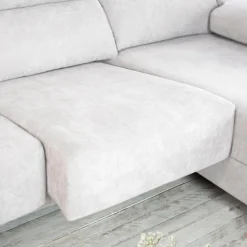 Banak Dandy Canapé d'angle droite 4 places beige avec rangement