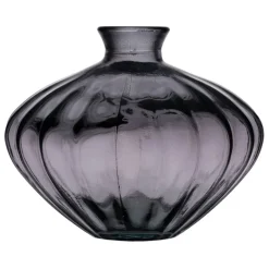 Banak Dasas Vase en verre recyclé gris