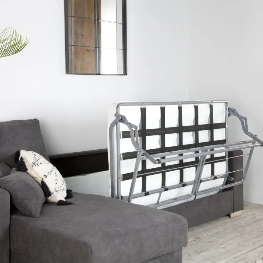 Banak Dastyn Canapé-lit d'angle gauche 4 places avec rangement