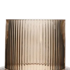 Banak Delas Vase en verre brun