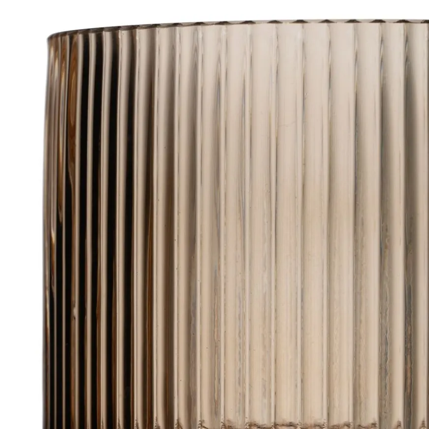 Banak Delas Vase en verre brun