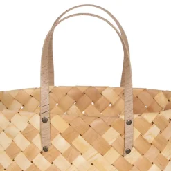 Banak Demas Ensembles de 2 paniers en bois de paulownia