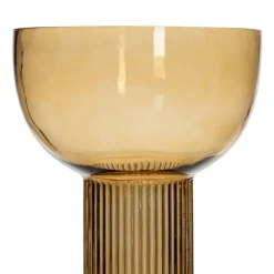 Banak Denas Vase en verre brun