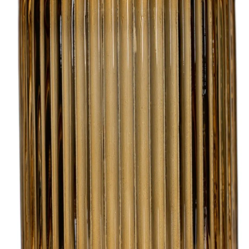 Banak Denas Vase en verre brun