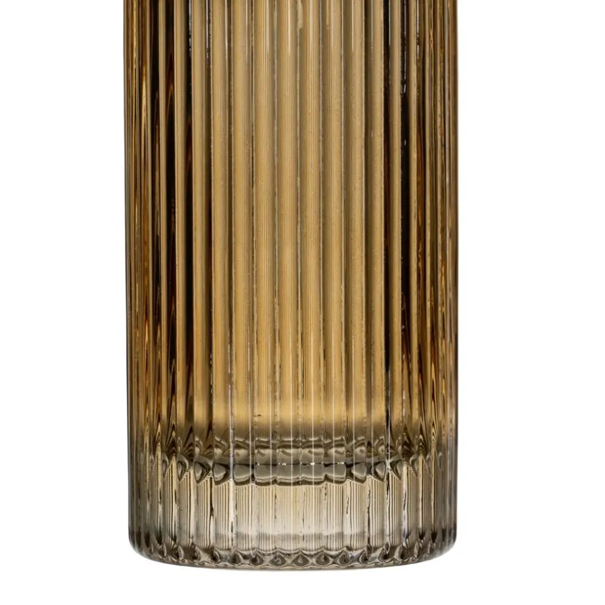 Banak Denas Vase en verre brun