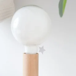 Enfant Banak Denis Lampe table naturel câble vert