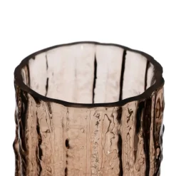 Banak Depas Vase en verre marron