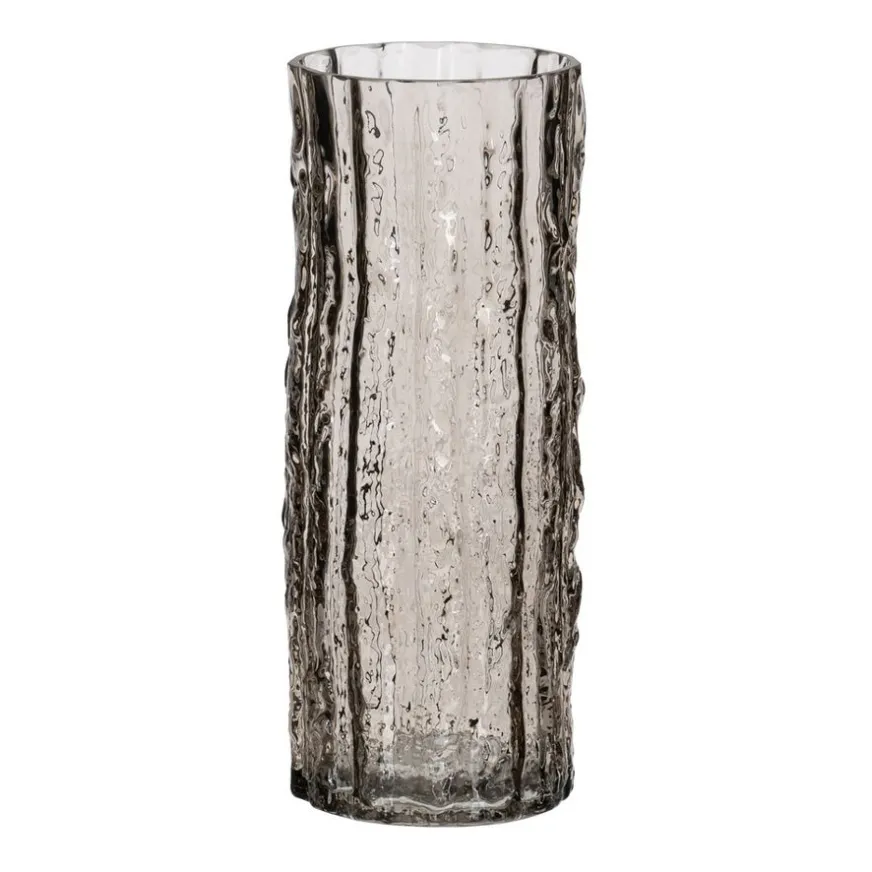 Banak Deras Vase en verre gris