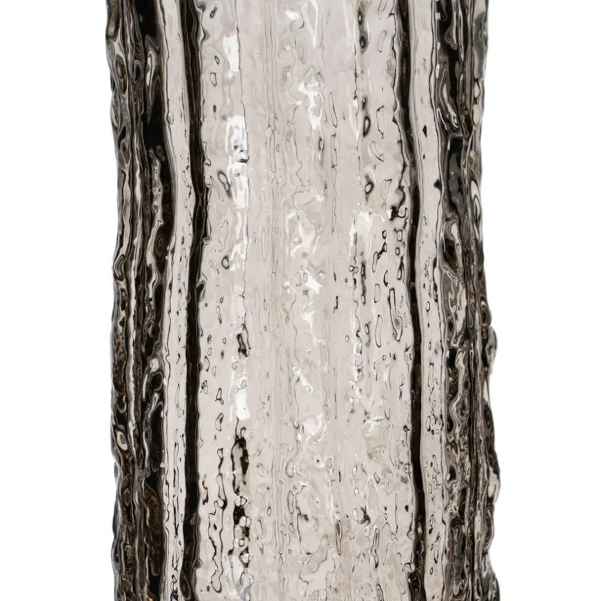 Banak Deras Vase en verre gris