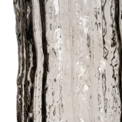 Banak Deras Vase en verre gris