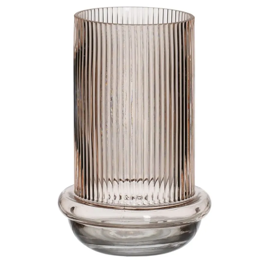 Banak Detas Vase en verre brun