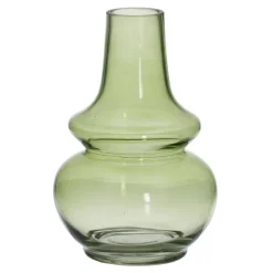 Banak Difos Vase en verre vert