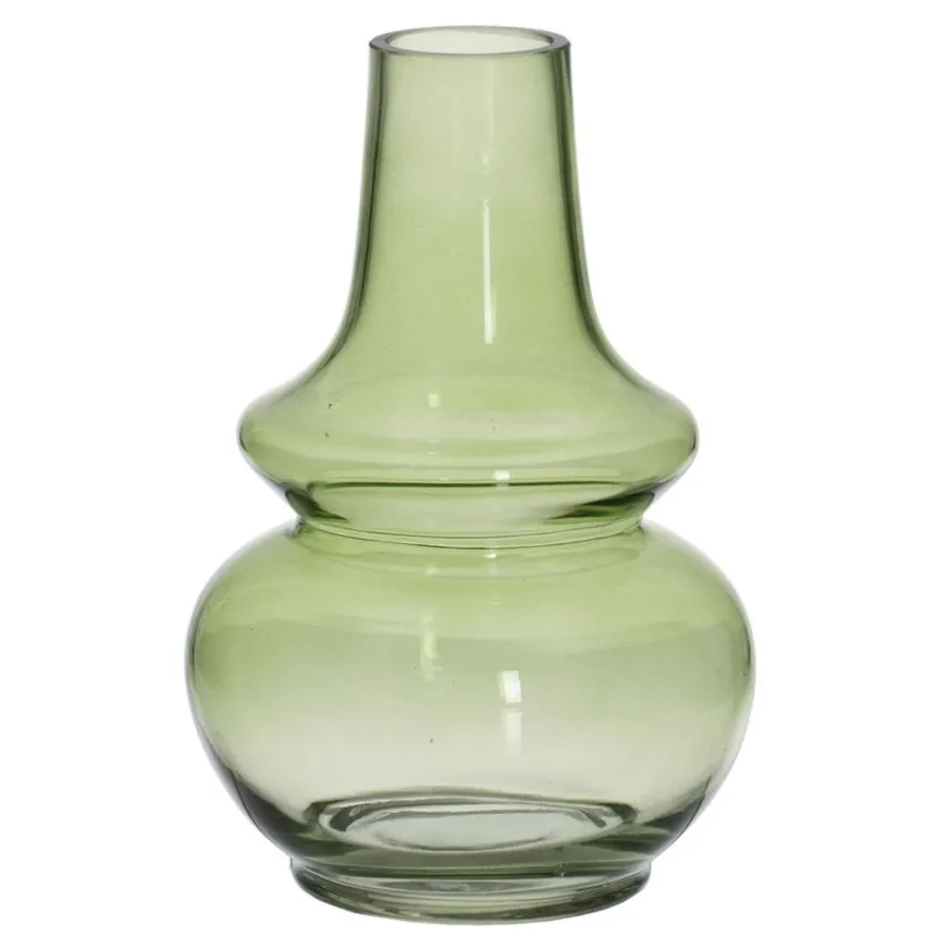 Banak Difos Vase en verre vert