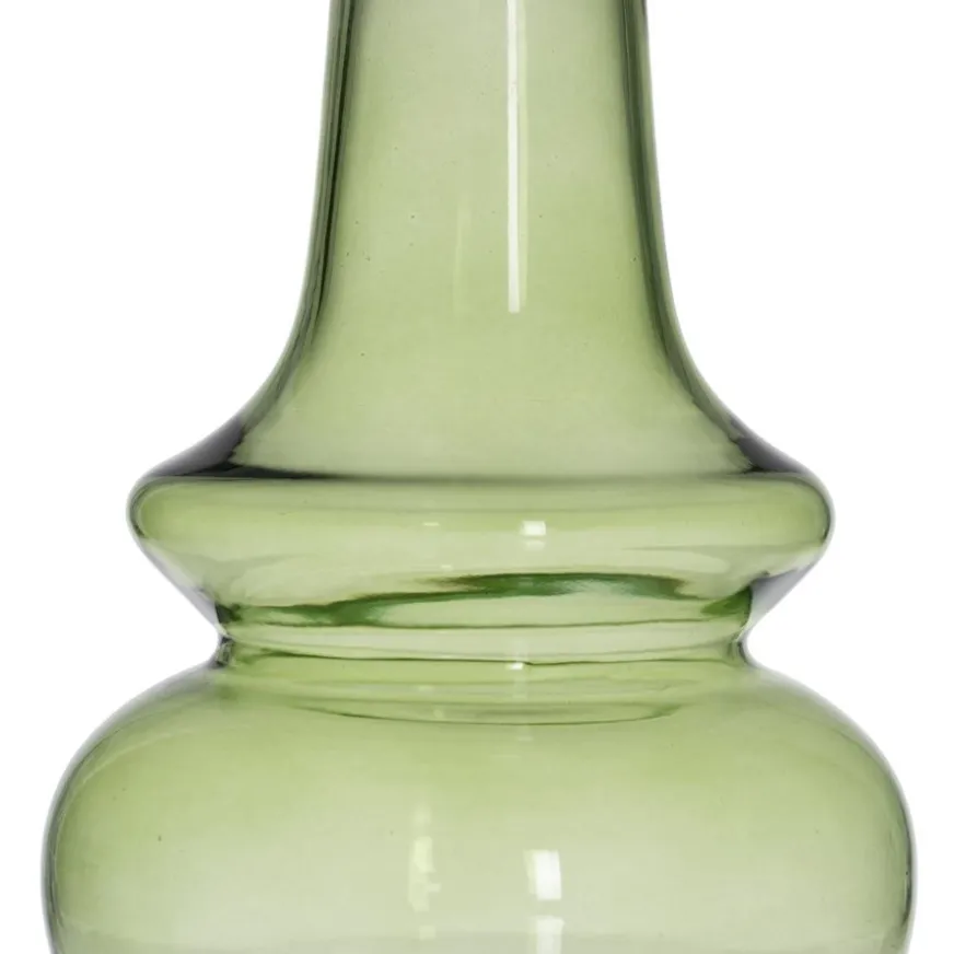 Banak Difos Vase en verre vert