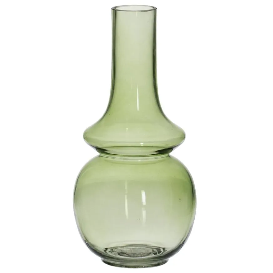 Banak Diros Vase en verre vert