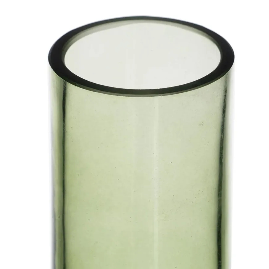 Banak Diros Vase en verre vert