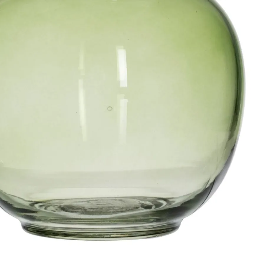 Banak Diros Vase en verre vert
