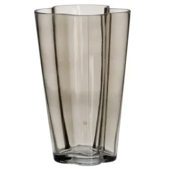 Banak Ditos Vase en verre gris