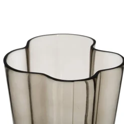 Banak Ditos Vase en verre gris