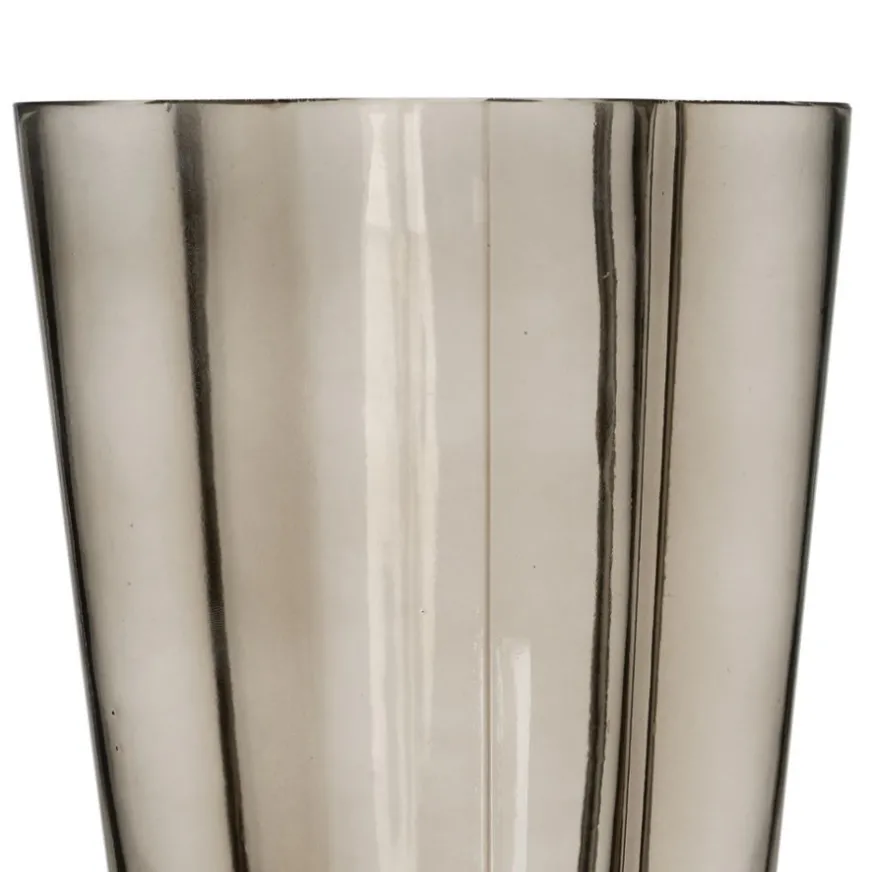 Banak Ditos Vase en verre gris