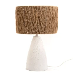 Banak Donak Lampe de table en corde et métal