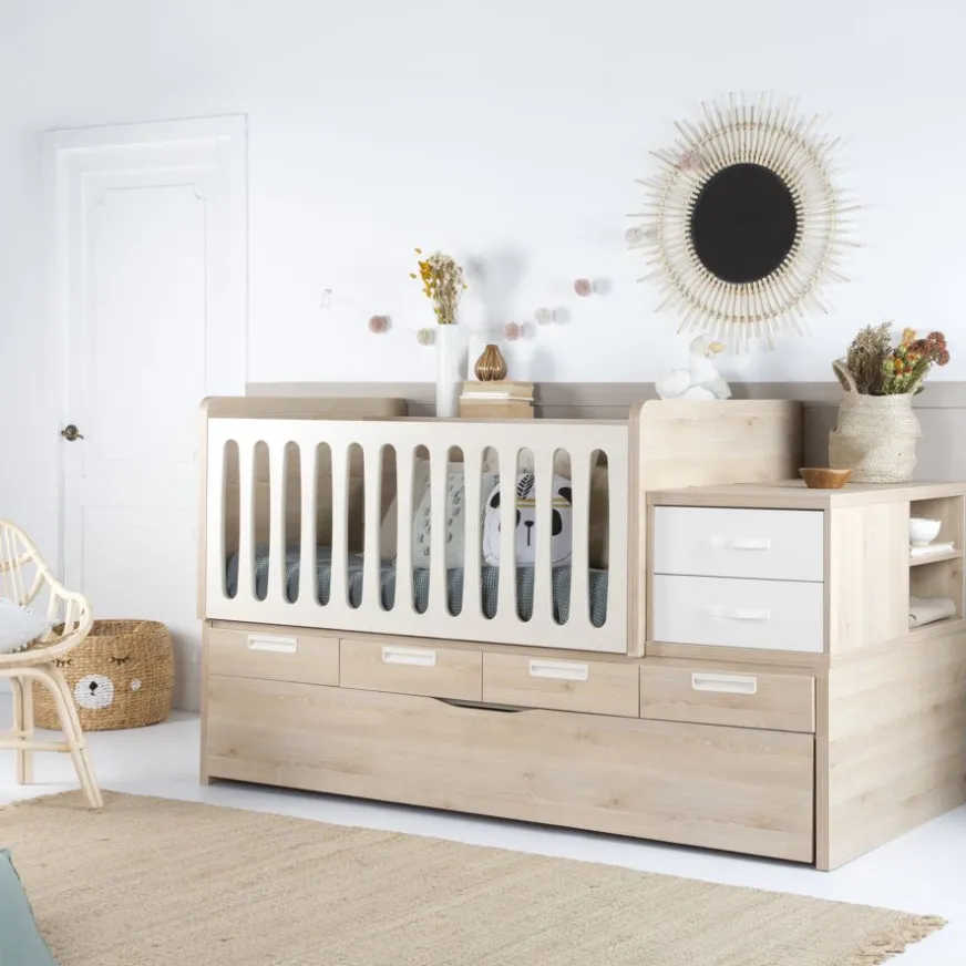 Enfant Banak Doroty Berceau convertible avec lit et tiroirs