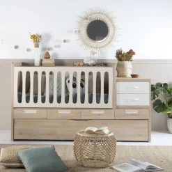 Enfant Banak Doroty Berceau convertible avec lit et tiroirs