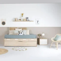 Enfant Banak Doroty Berceau convertible avec lit et tiroirs