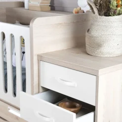 Enfant Banak Doroty Berceau convertible avec lit et tiroirs