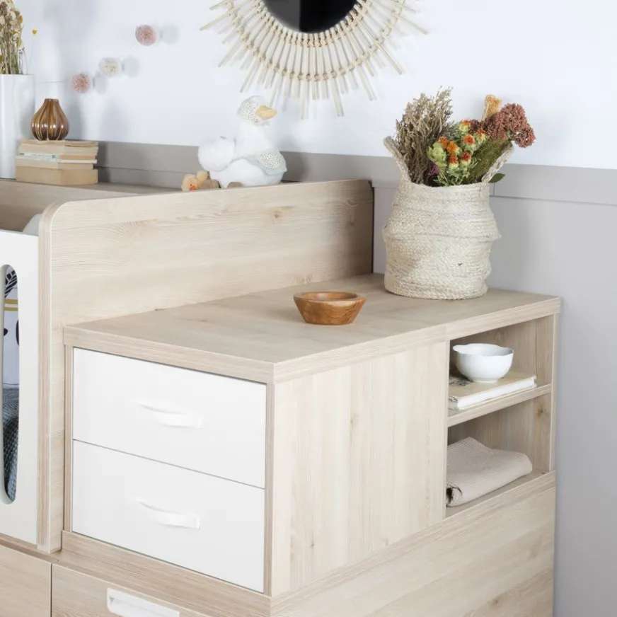 Enfant Banak Doroty Berceau convertible avec lit et tiroirs